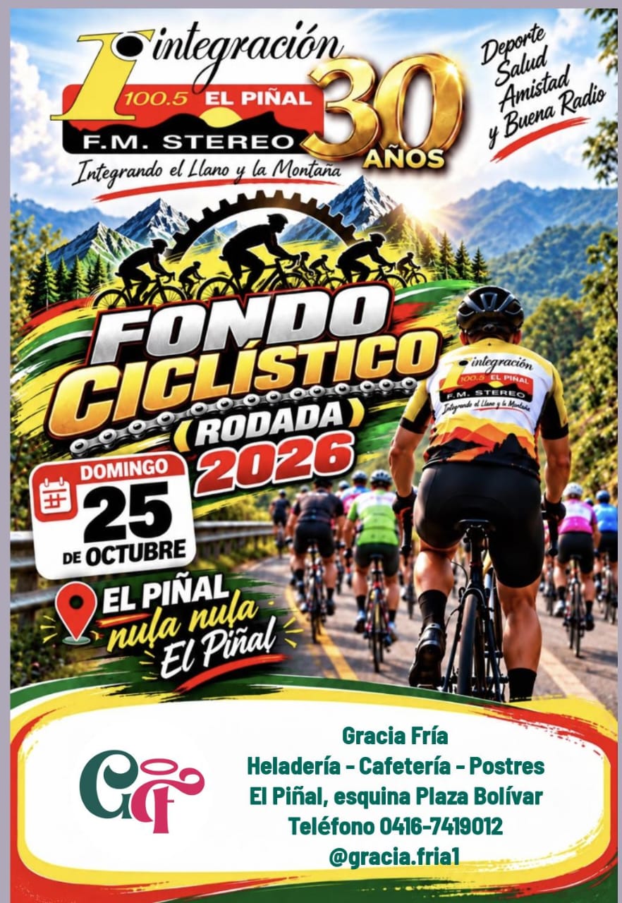 PATROCINANTES DEL GRAN FONDO CICLISTICO EN HOMENAJE A LOS 30 AÑOS DE INTEGRACION 100.5FM