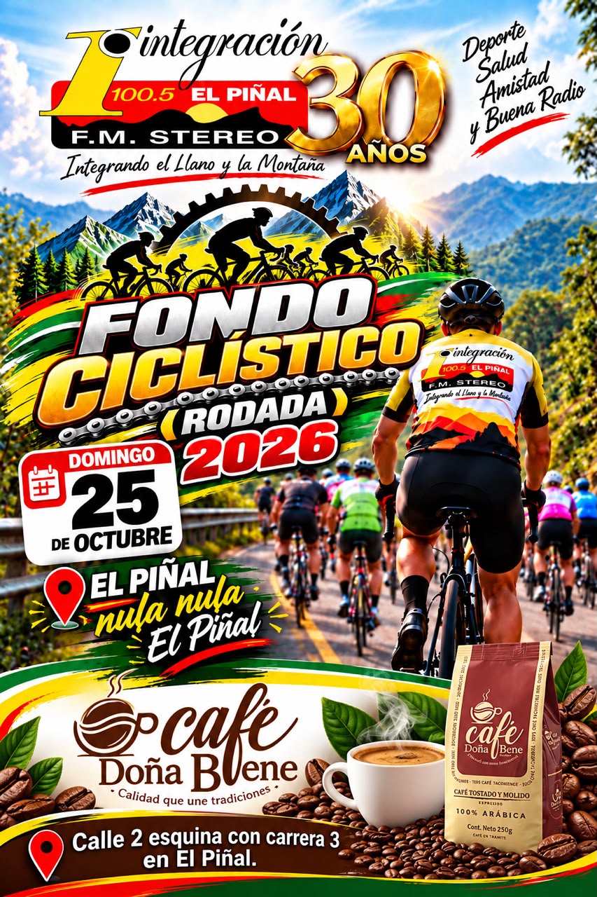 PATROCINANTES DEL GRAN FONDO CICLISTICO EN HOMENAJE A LOS 30 AÑOS DE INTEGRACION 100.5FM
