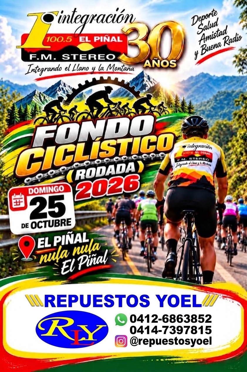 PATROCINANTES DEL GRAN FONDO CICLISTICO EN HOMENAJE A LOS 30 AÑOS DE INTEGRACION 100.5FM